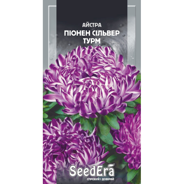 Насіння Айстра високоросла Піонен Сільвер Турм 0,25 г Seedera