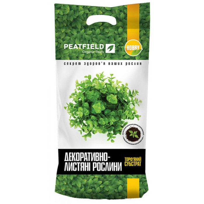 Торфяной субстрат для Декоративно-лиственных растений 10 л Peatfield