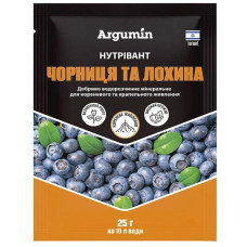 Добриво, Нутрівант, Чорниця та лохина, для кореневого та крапельного живлення, 25 г, Argumin