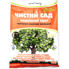 Інсектоакарицид фунгіцидний Чистий сад подвійний удар, 50 г, Агромаксі