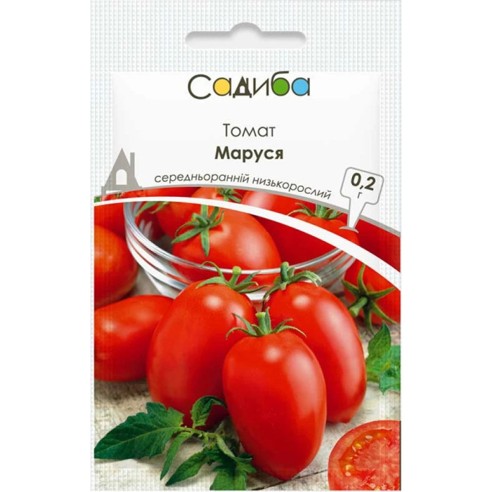 Насіння Томат низькорослий Маруся 0,2 г Садиба