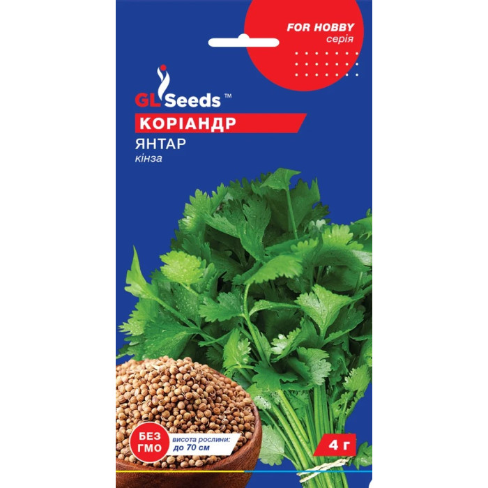 Насіння Кінза Коріандр Янтар, 4 г, GL Seeds