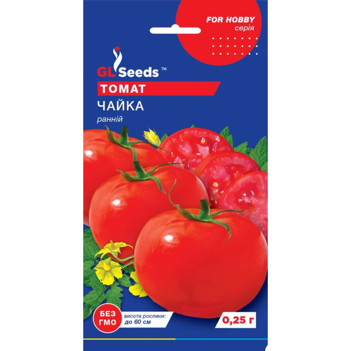 Насіння Томат низькорослий Чайка, 0,25 г, GL Seeds