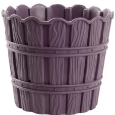 Вазон для квітів з дренажем VIOLET BAMBU 13,5*13,5 см 1,2 л Фіолетовий