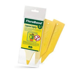 Інсектоакарицид, Клейові стрічки для захисту квітів FloraBand, 5 шт, Papirna Moudry