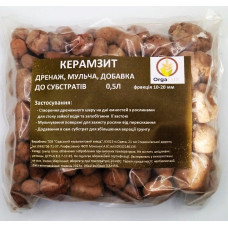 Керамзит, фракція 10-20 мм, 0,5 л, OrgaLUX
