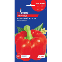 Насіння Перець солодкий Червоний куб F1, 0,25 г, GL Seeds