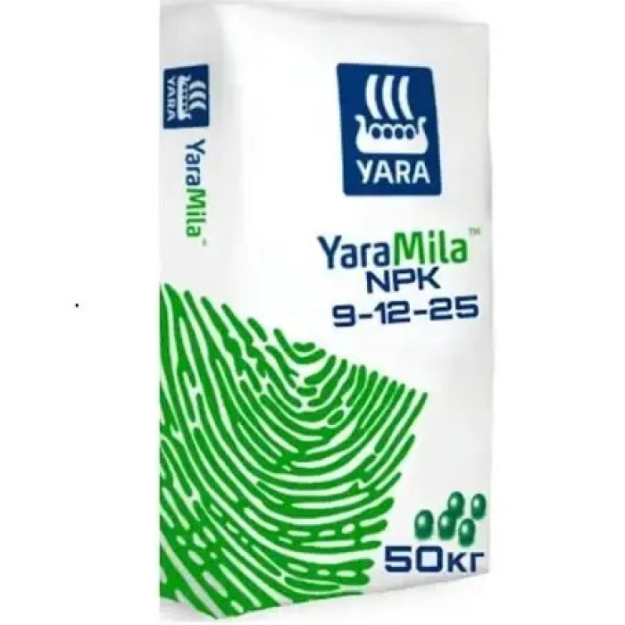 Комплексне мінеральне добриво Нітроамофоска NPK 9-12-25, 1 кг, мішок, Yara Mila