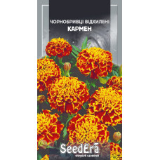 Насіння Чорнобривці низькорослі відхилені Кармен 0,5 г Seedera