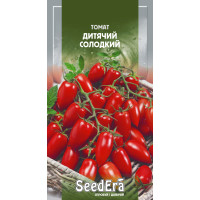 Насіння Томат низькорослий Дитячий солодкий, 0,1 г, Seedera