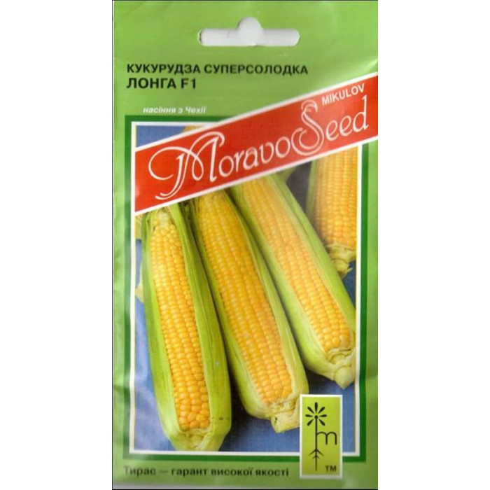 Насіння Кукурудза суперсолодка Лонга F1 10 г Тирас Moravo Seed