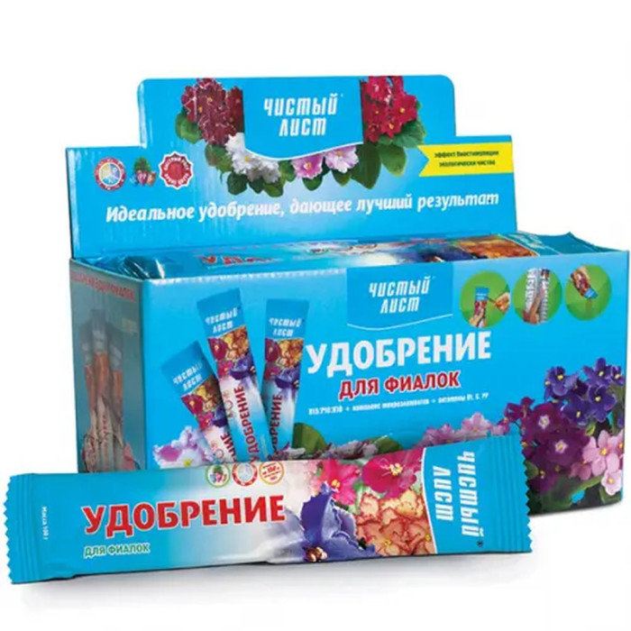Добриво, для Фіалок, кристал, 100 г, Чистий лист
