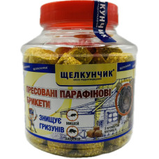 Засіб від щурів та мишей Щелкунчик жовтий брикет з ароматом карамелі 320 г Agro Protection