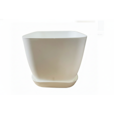 Вазон для квітів з підставкою MERWY AZALEA 12*12 см 1,5 л Білий