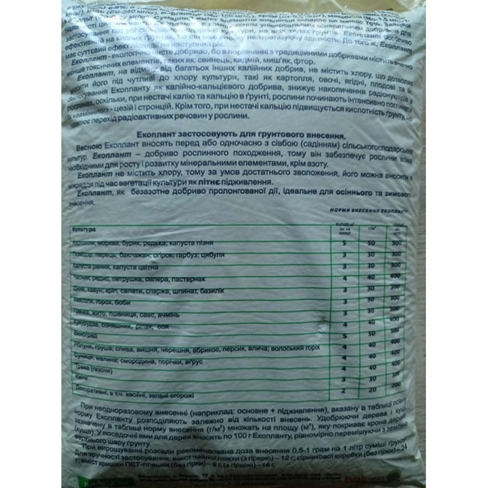 Органічне добриво, 2 кг, ЕкоПлант