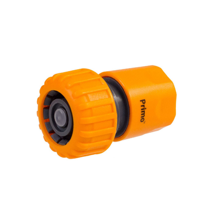Конектор для шланга 3/4" orangе з аквастопом Presto-PS