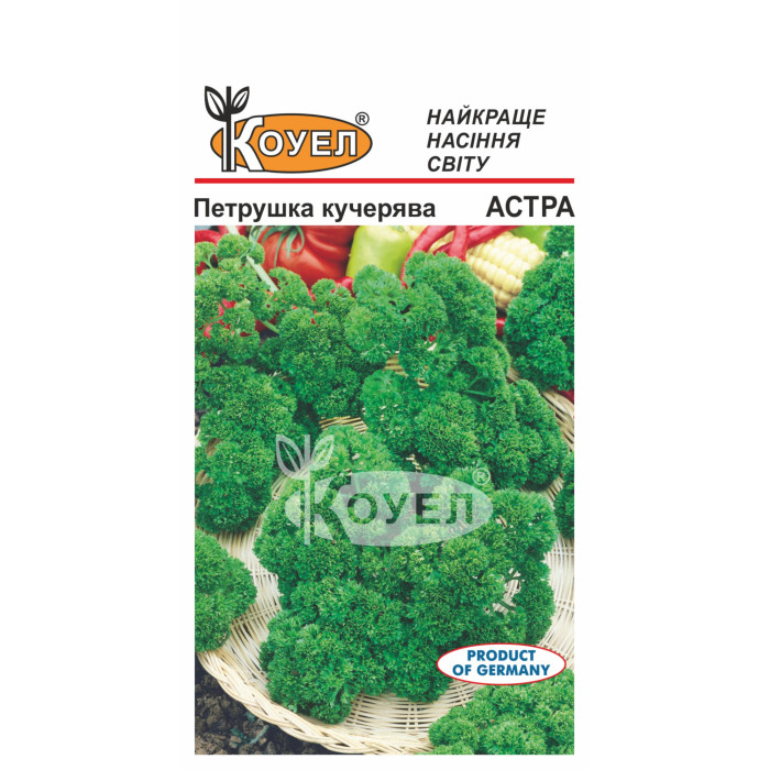 Насіння Петрушка кучерява Астра 15 г Коуел