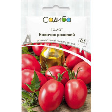 Насіння Томат низькорослий Новачок рожевий, 0,2 г, Садиба