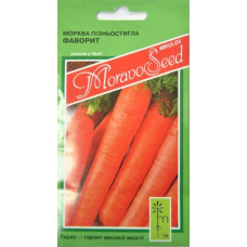 Насіння Морква Фаворит, 2 г, Тирас Moravo Seed