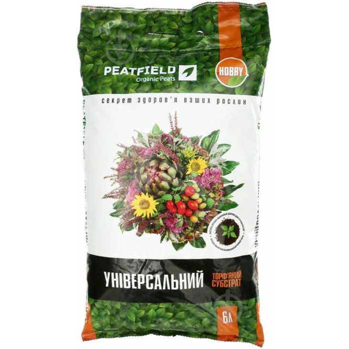 Торфяной субстрат Универсальный 6 л Peatfield