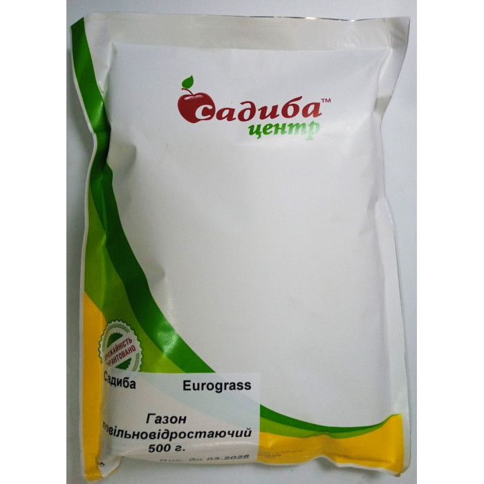 Газонна трава Газон повільновідростаючий, Eurograss 500 г Садиба