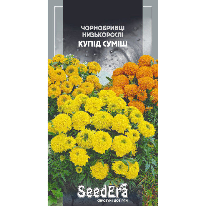 Насіння Чорнобривці низькорослі Купід, суміш 0,5 г, Seedera