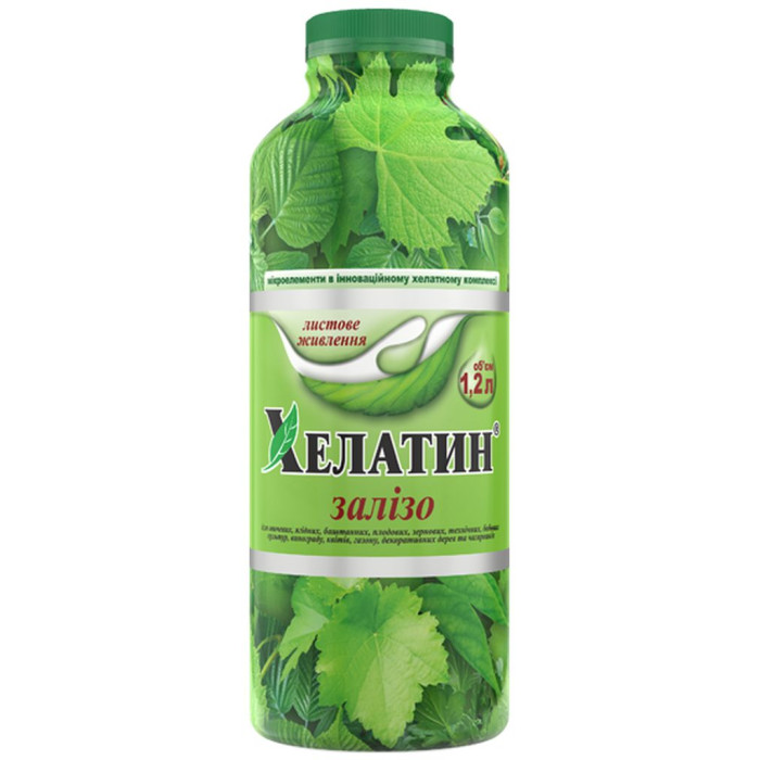 Добриво, Хелатин, Залізо, 1,2 л, Кіссон