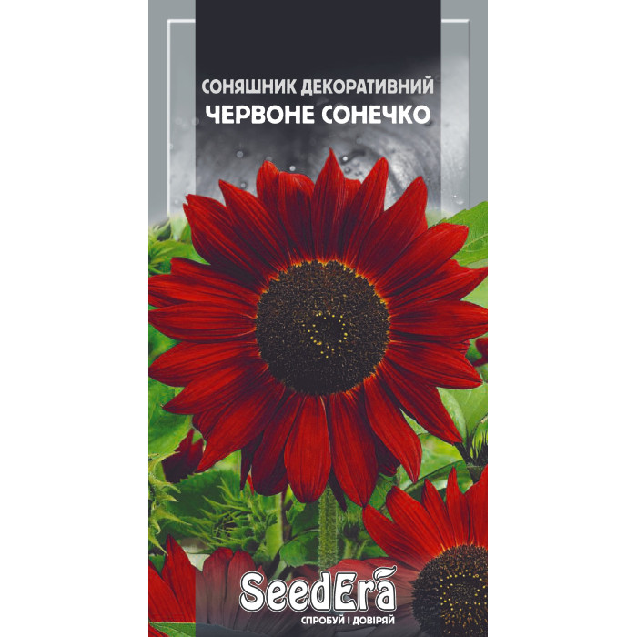 Насіння Соняшник декоративний Червоне сонечко, 0,5 г, Seedera