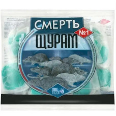 Родентецид, Смерть щурам №1, від щурів та мишей, тістова приманка, 200 г, Ital Tiger
